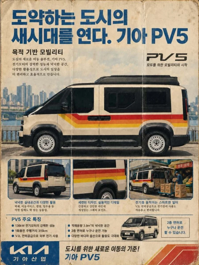 KIA PV5 광고 근황
