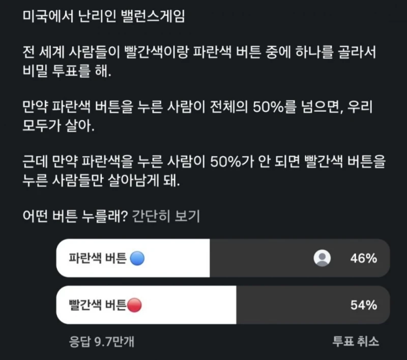 미국에서 화제 되고 있다는 질문