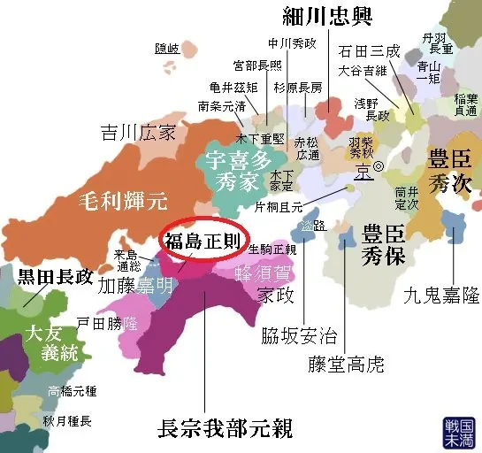 임진왜란 당시 일본군 사령관들의 영지-6
