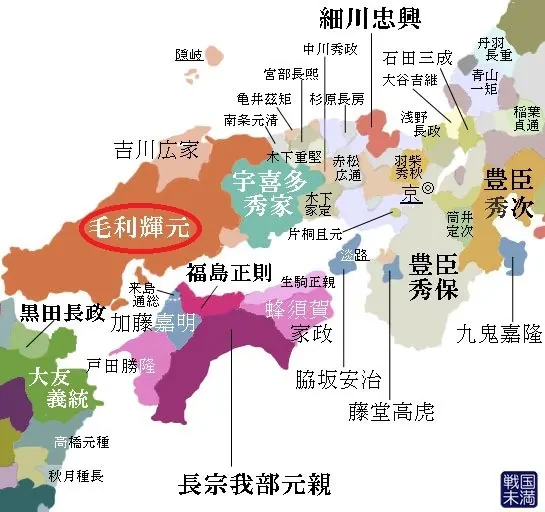 임진왜란 당시 일본군 사령관들의 영지-8