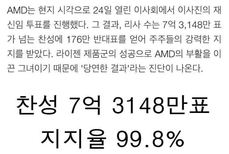 이사 재신임 투표에서 176만의 반대표를 받은 CEO -2