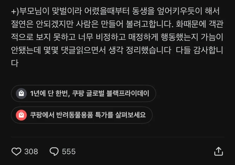 여동생 미친짓해서 뒤지게 팬 사람-2