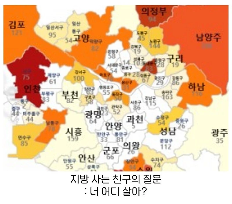 어디사는지 물었을 때 "서울쪽 살아요"의 의미