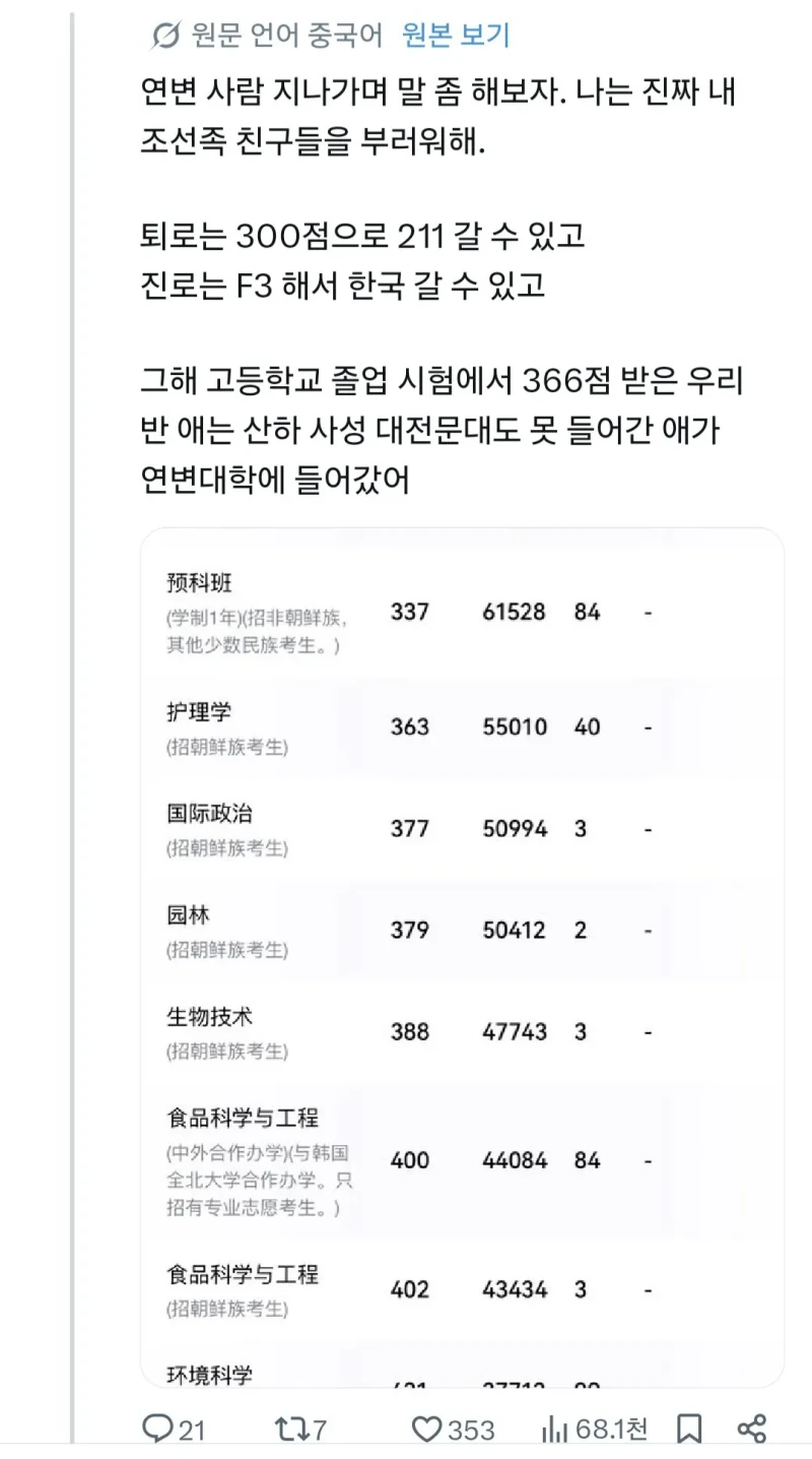 조선족이 부럽다는 중국인들-2