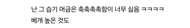 호텔 침구 안좋아하는 사람들 댓글 모음-7