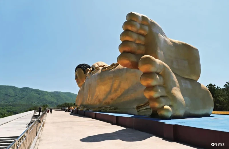 의외로 한국에 존재한다는 세계 최대 규모의 황금빛 와불상-3