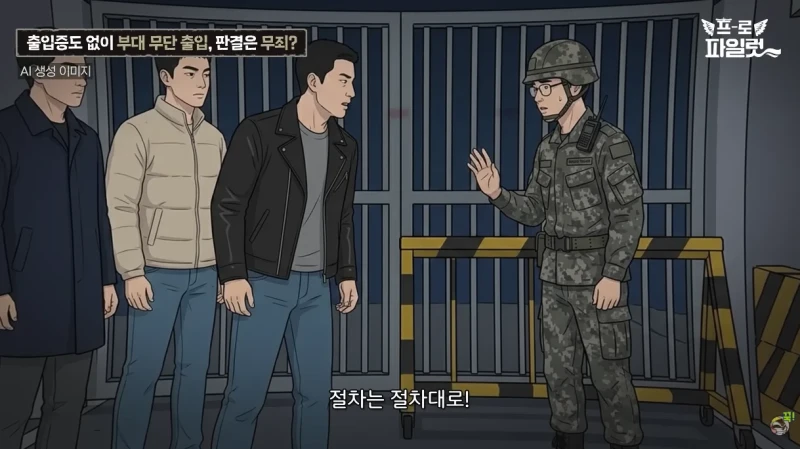 출입증 확인한다고 초병 얼차려 준 간부-6