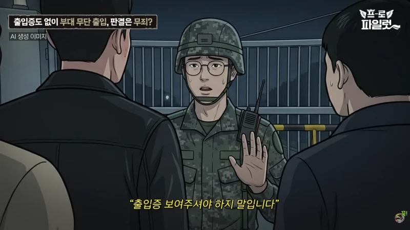 출입증 확인한다고 초병 얼차려 준 간부-8