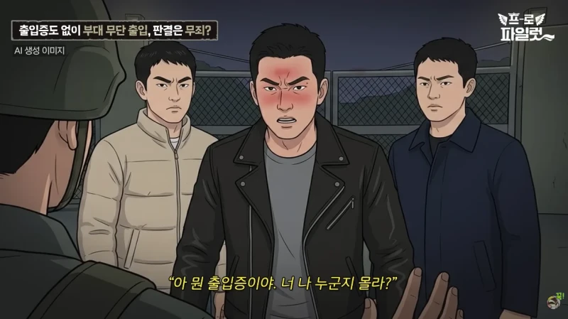 출입증 확인한다고 초병 얼차려 준 간부-9
