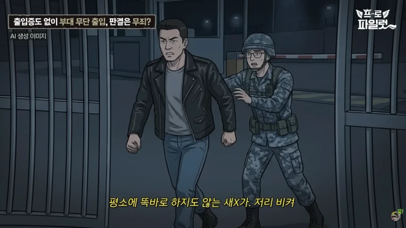 출입증 확인한다고 초병 얼차려 준 간부-11