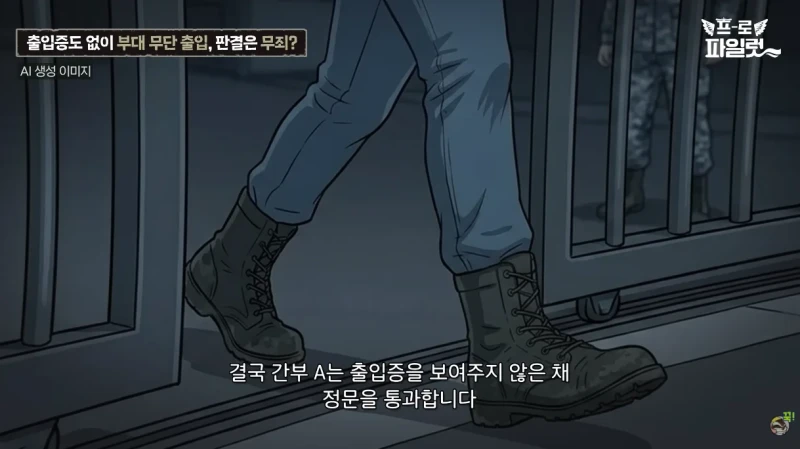 출입증 확인한다고 초병 얼차려 준 간부-12