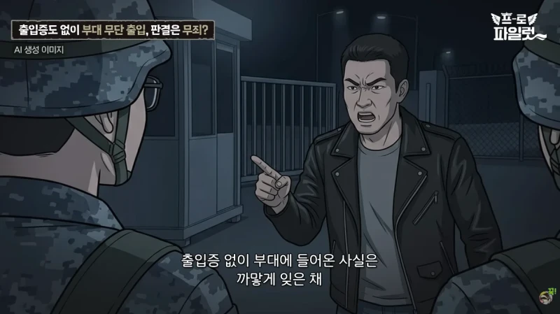 출입증 확인한다고 초병 얼차려 준 간부-17