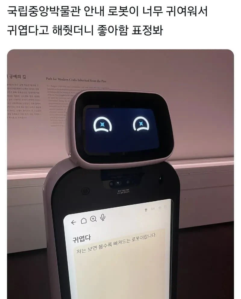 국중박에서 만날 수 있는 많이 귀여운 로봇