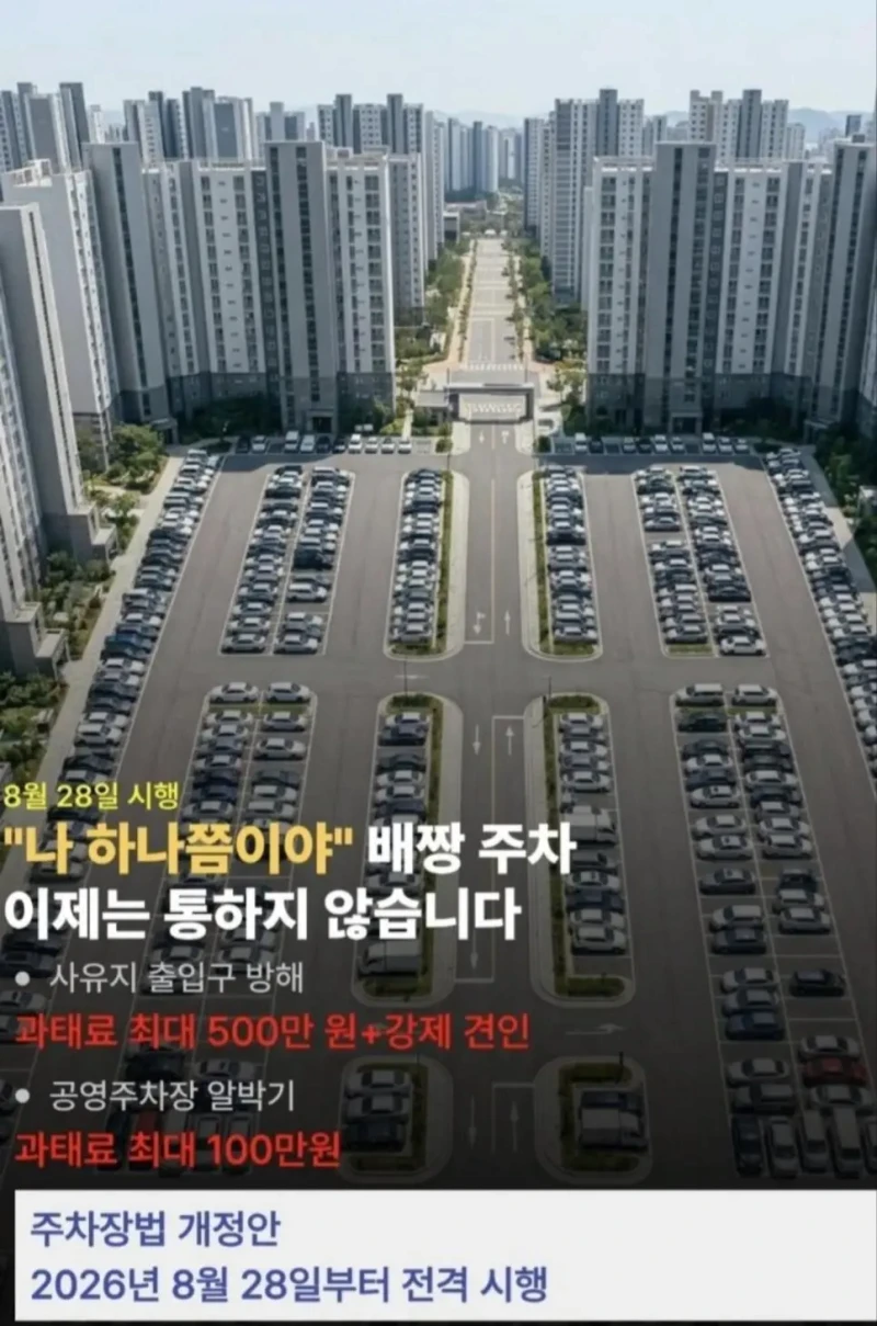 8월에 도입되는 주차장법 개정안 -3