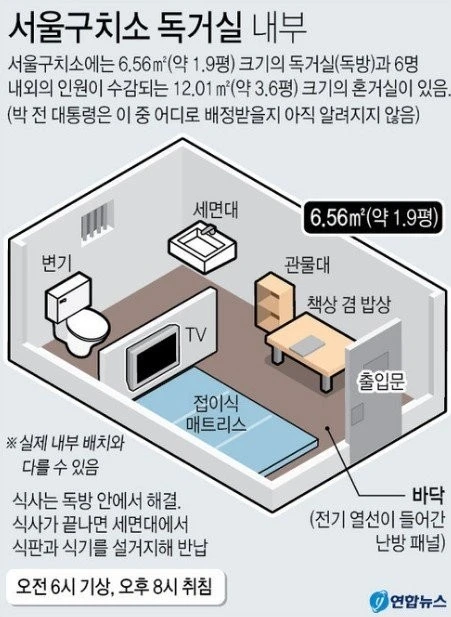 법무부, VIP들이 자주 쓰는 서울구치소 독방 최초 공개 -15