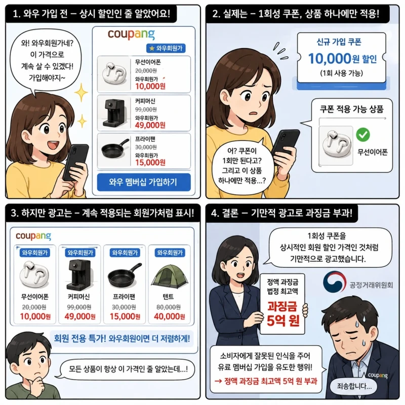 쿠팡이 이번에 과징금 쳐맞은 이유