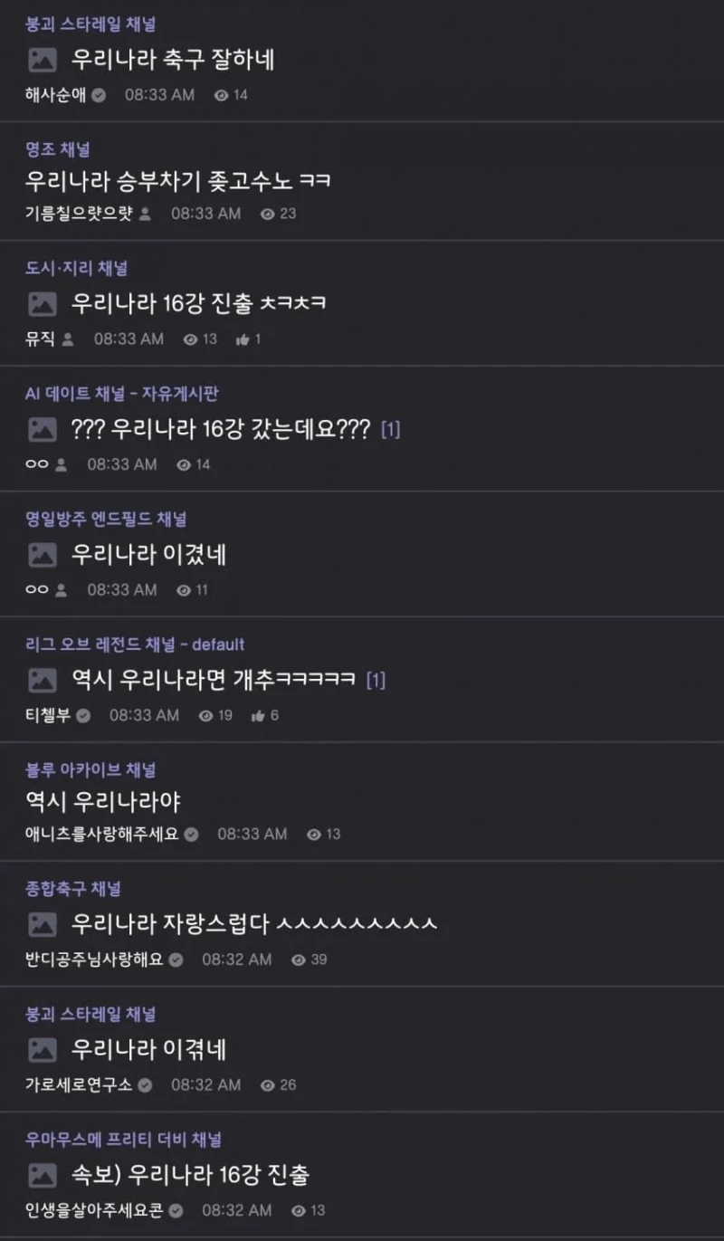자국 승리에 기뻐하는 파라과이 커뮤니티-2