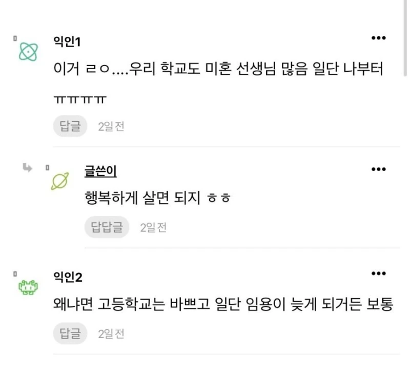 30대 여교사 미혼율2