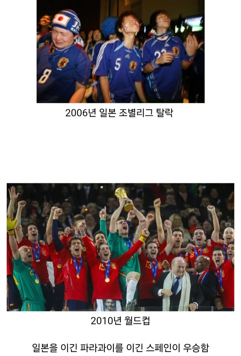 월드컵 징크스) 16강에서 일본을 이긴 팀을 이긴 팀이 우승한다-2