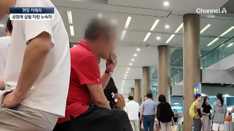 노숙자들 아지트된 인천공항 근황-11