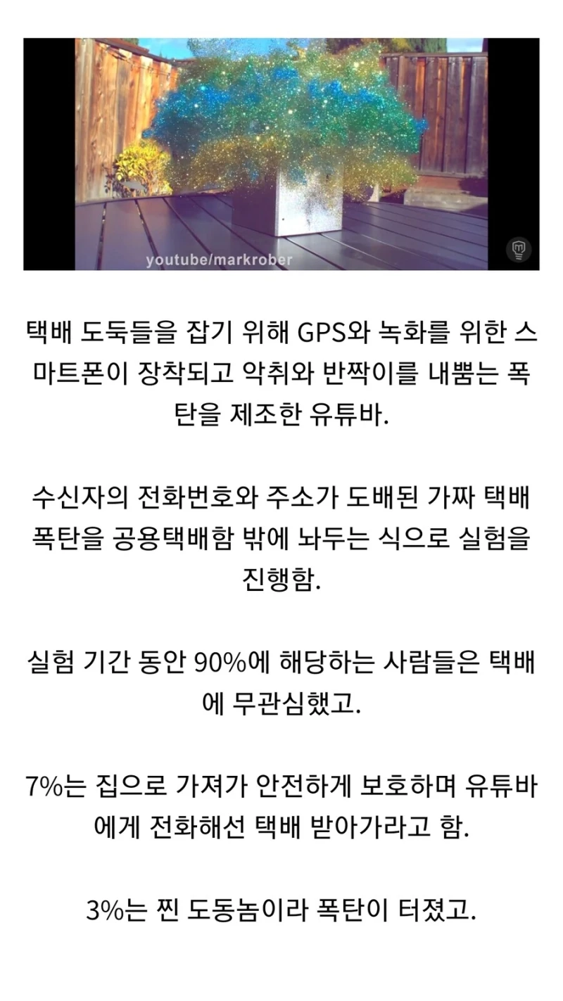 미국에서 택배 도난율을 실험한 유튜버.jpg