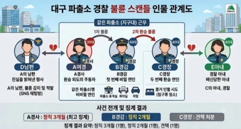 대구 파출소 여경 불륜 스캔들