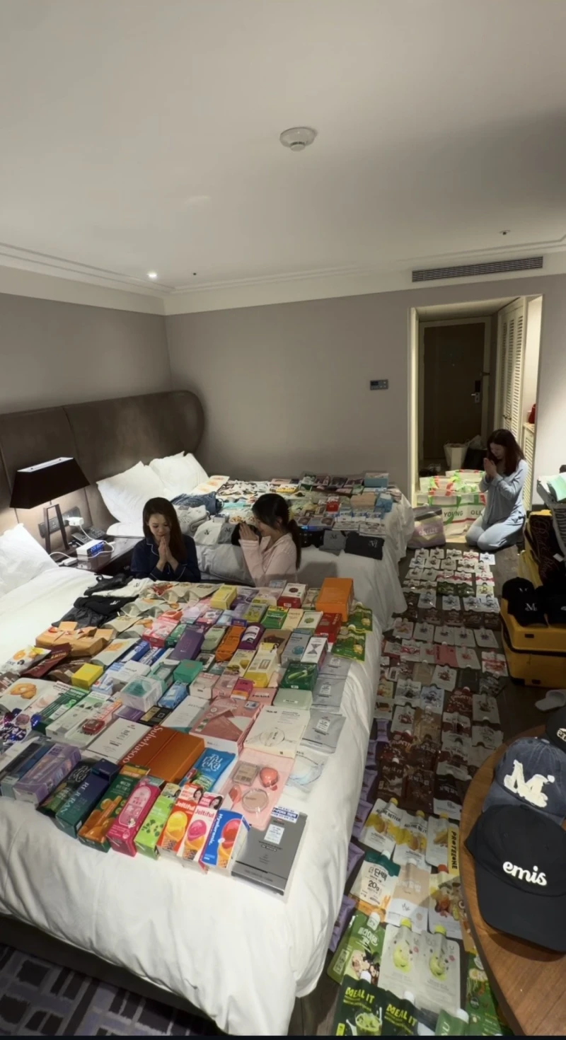 올리브영에서 쇼핑한 외국인 인증샷