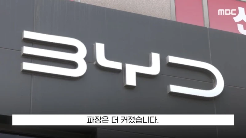 우리나라 수입차 판매4위 BYD 수준-10