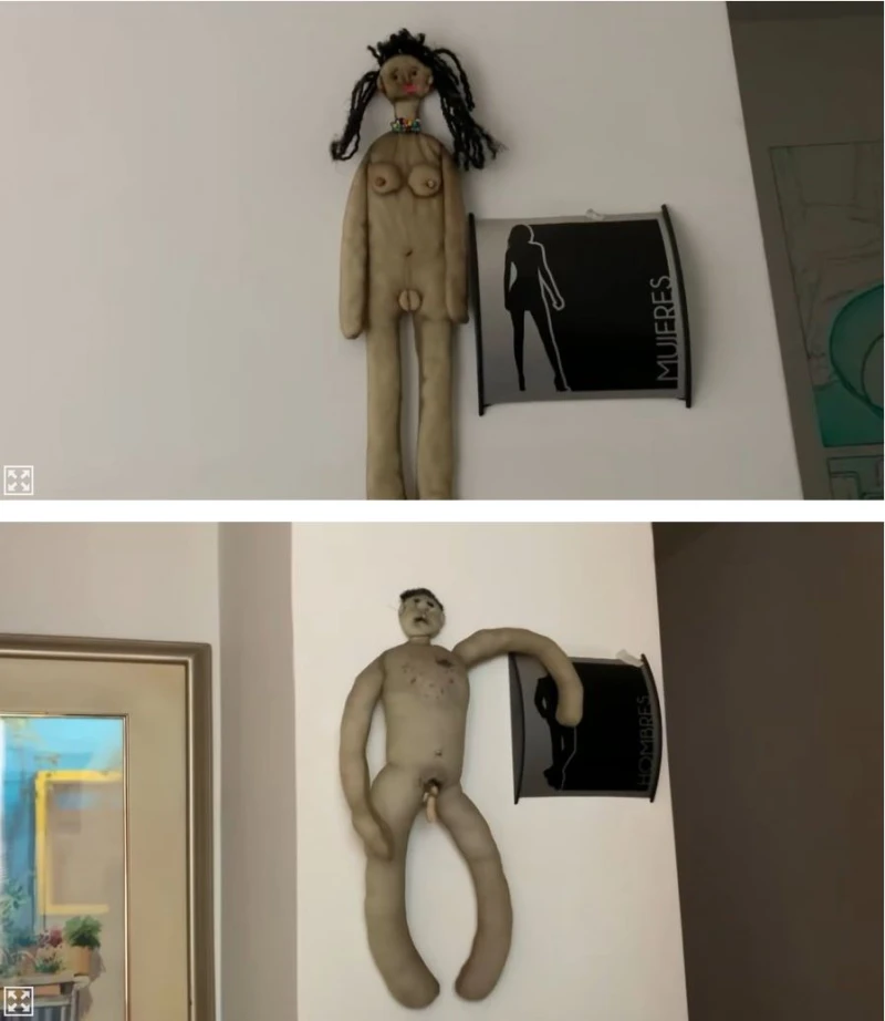 콜롬비아 화장실 성별표시