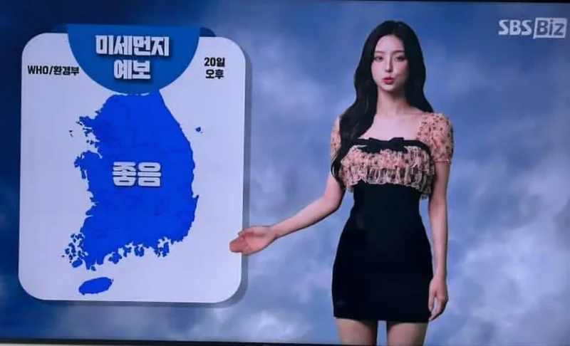 충격적인 요즘 기상캐스터 근황-3