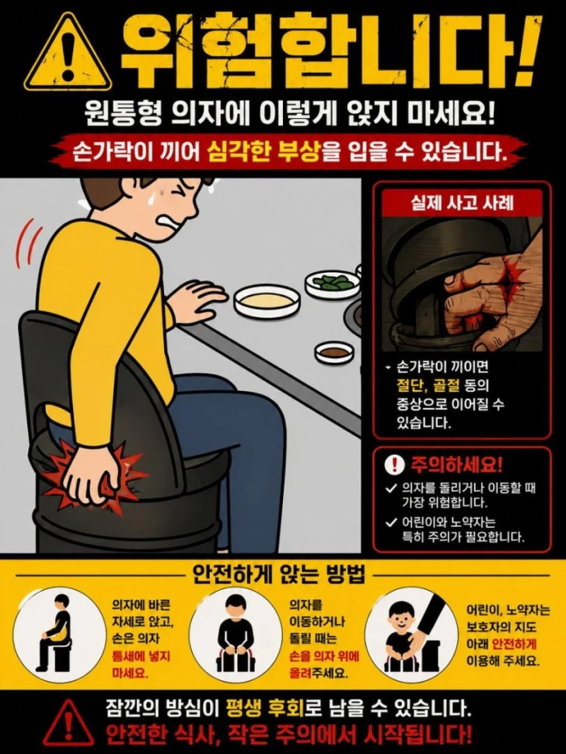 요즘 고깃집에서 많이 발생한다는 손가락 절단사고