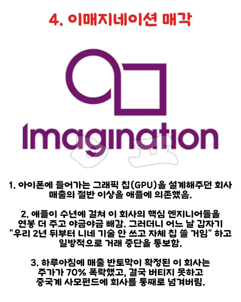 애플한테 통수 당한 기업들-4