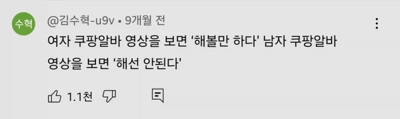 쿠팡 브이로그 특징-2