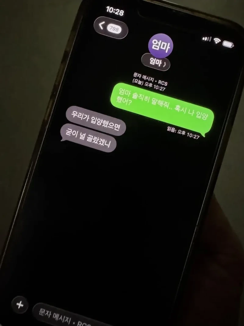 엄마.. 혹시 나 입양했어??