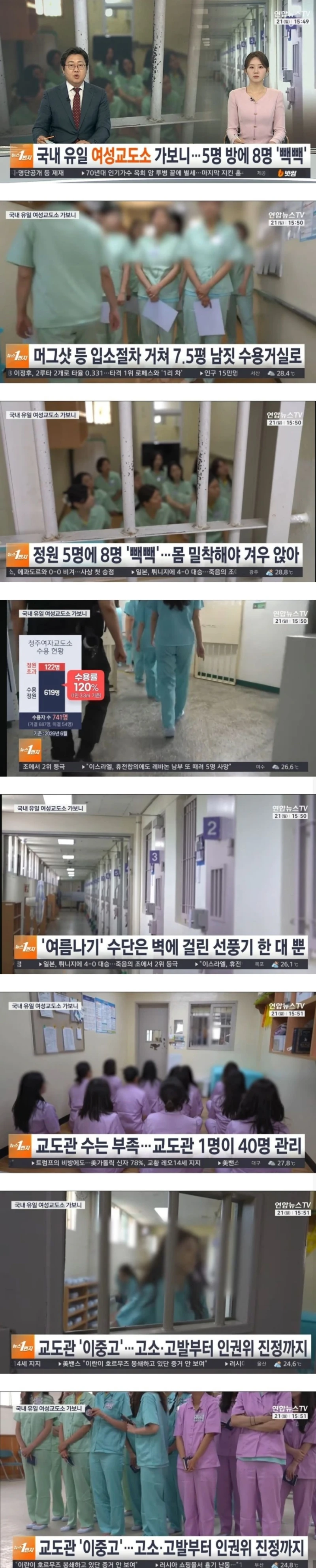 국내 유일 여자 교도소 근황