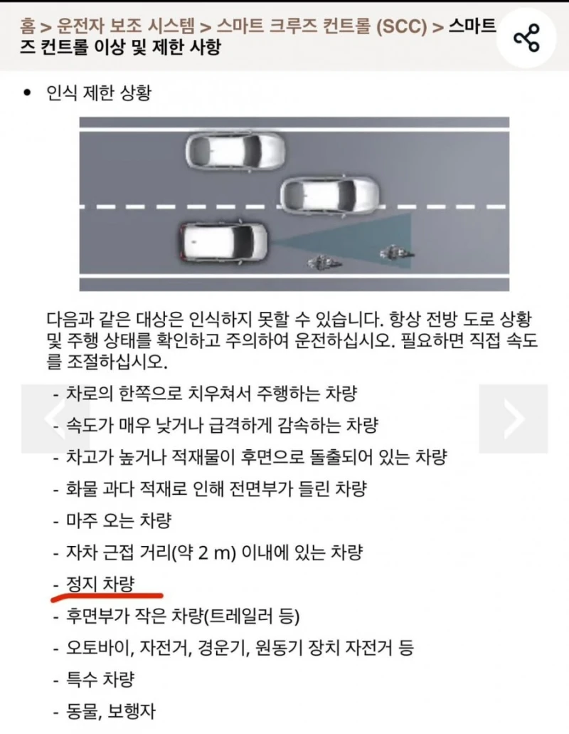초대형 사고 한 번 터지겠다 싶은 자동차 기능