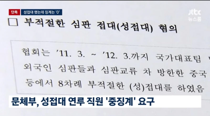 기안문에 '심판 마사지' 축협 부회장까지 결재.. 조직적으로 심판 성접대-24