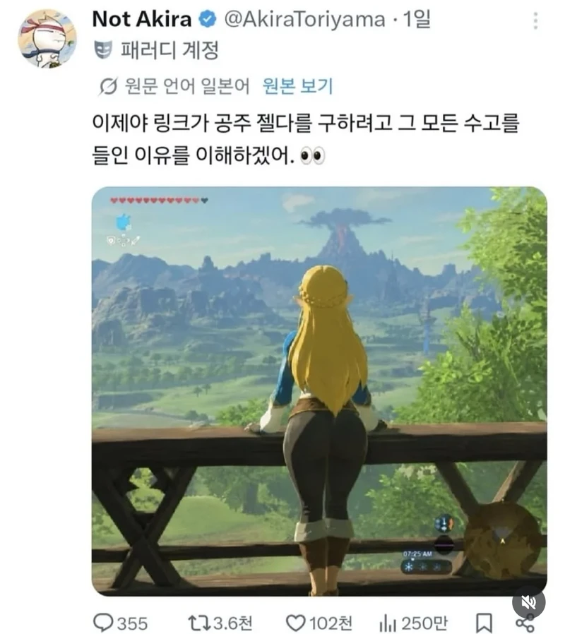링크가 젤다를 구하려는 이유