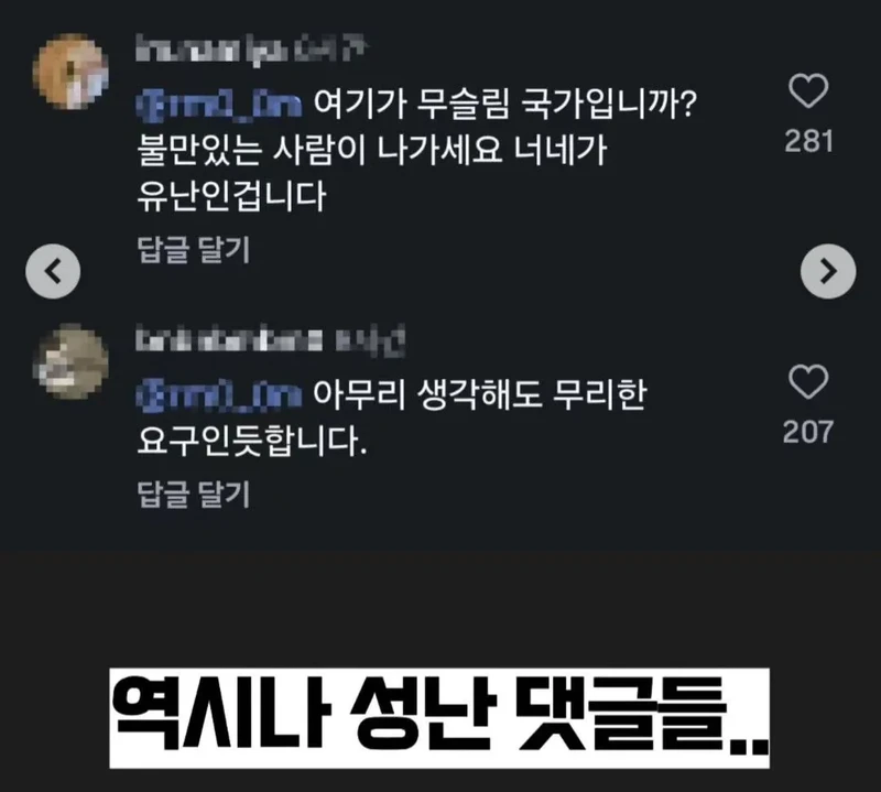 모든커뮤 의견 통일시킨 이슬람 이민자 할랄 급식 요구 사건-4