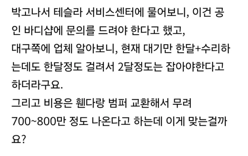 오싹오싹 테슬라 수리비-2