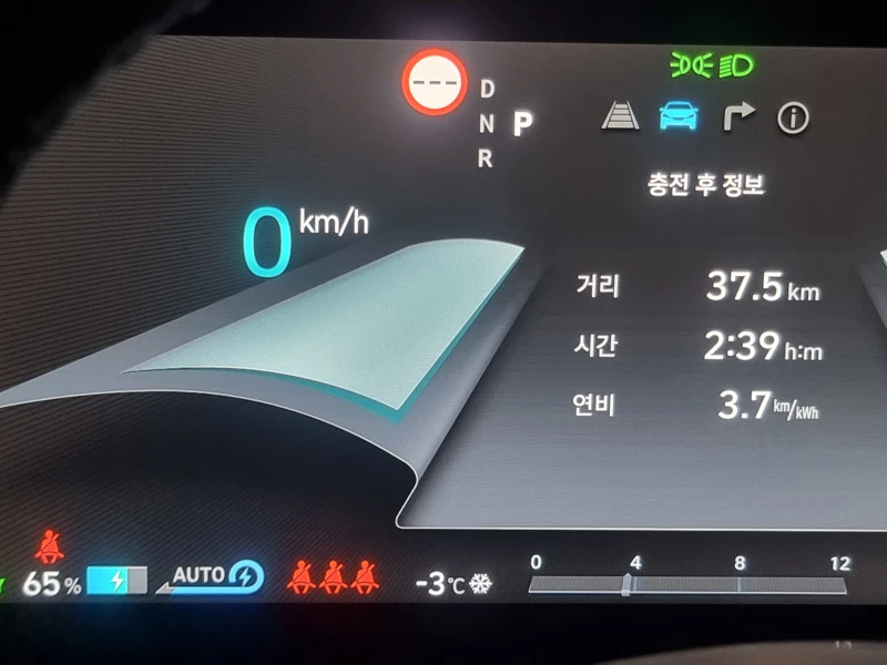 최강 한파 전기차 연비 근황.jpg