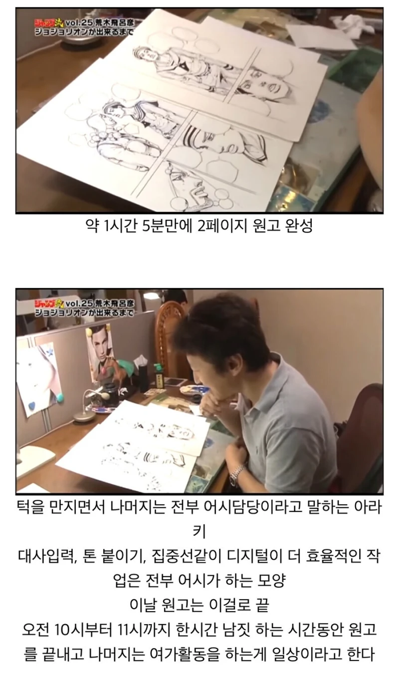하루 딱 한시간씩만 일한다는 죠죠 작가