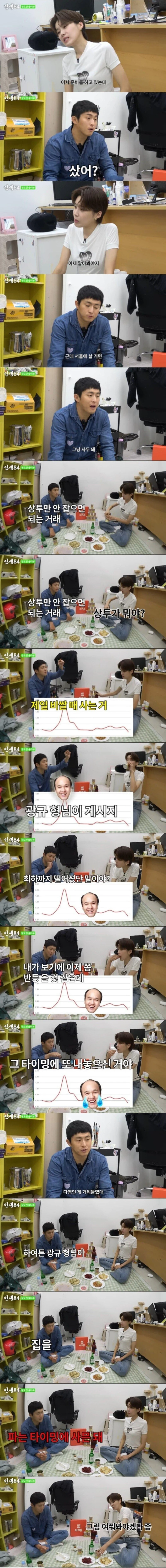장도연에게 집 살 타이밍 알려주는 기안84.jpg