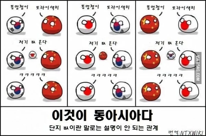 [유머] 요즘 한중일 관계 요약-2