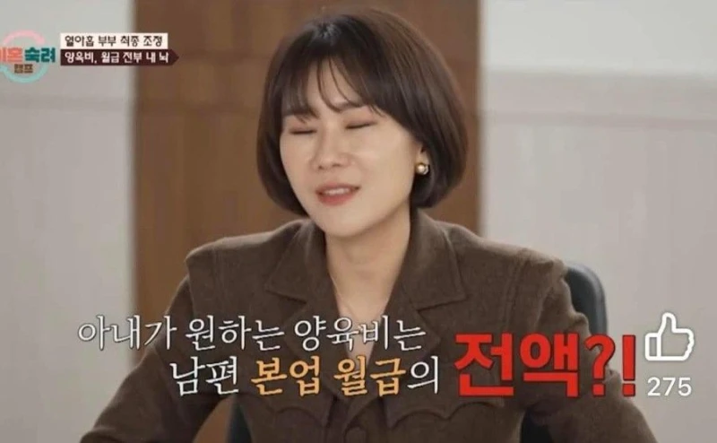 남편 본업 월급 전액을 양육비로 원하는 아내.jpg