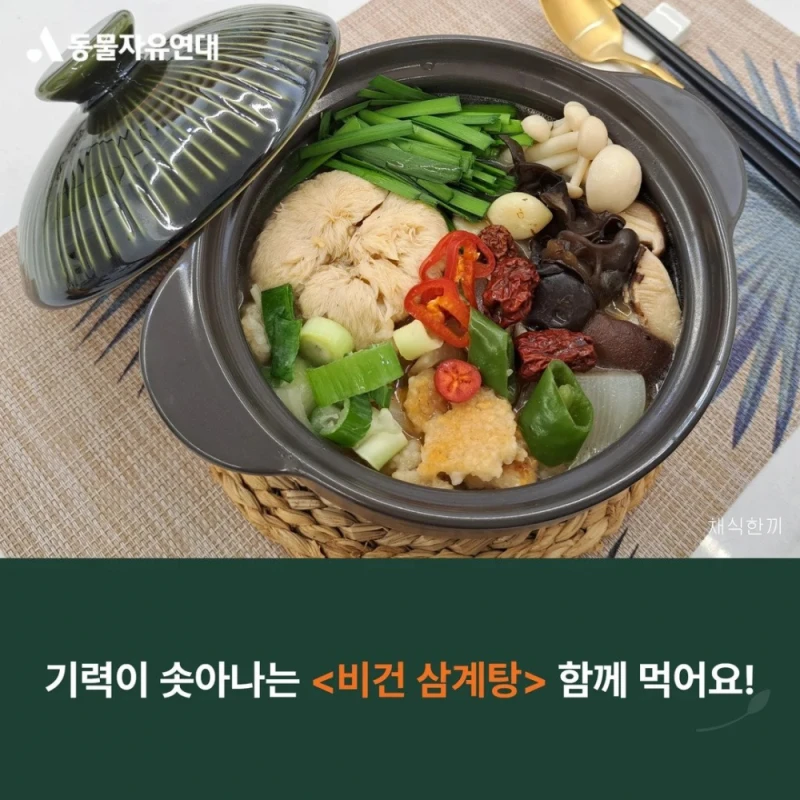 동물보호협회가 내놓은 비건삼계탕 레시피 -3