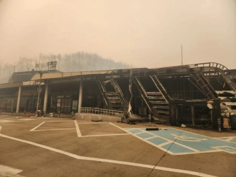 경북 청송휴게소 상황