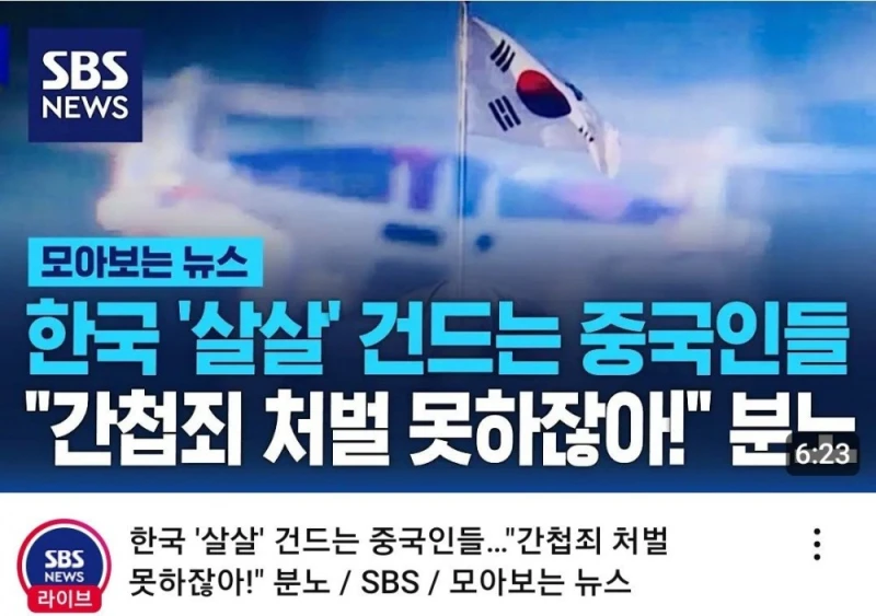 한국인들 살살 건드는 중국인들 근황 