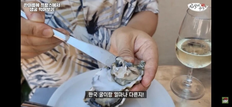 프랑스 프리미엄 굴을 먹어보기