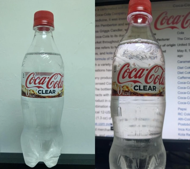 투명한 콜라 등장